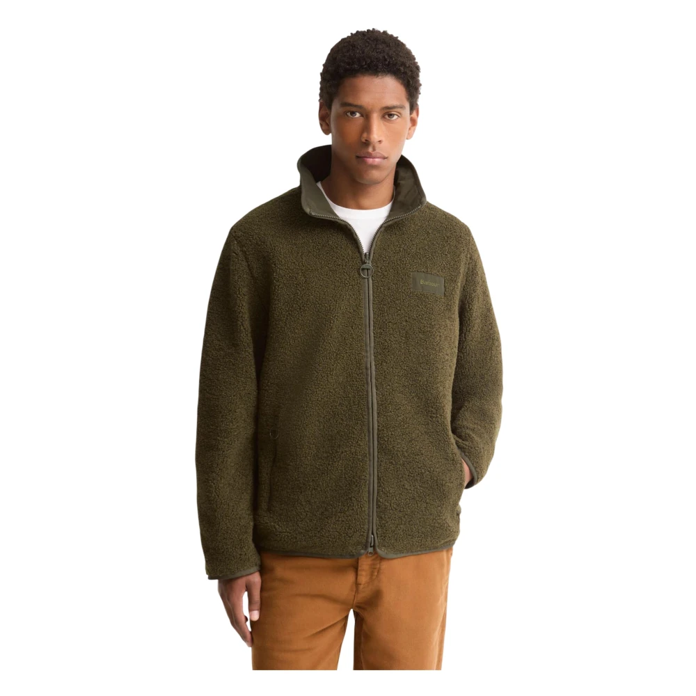 Barbour , Fleece Jackets, Male, Green, Xl, Reversible Fleece Jacket