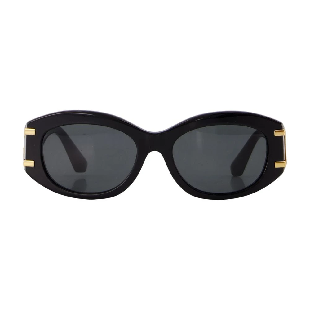 Dolce & Gabbana Oval Sunglasses, Black, Women - Image 4