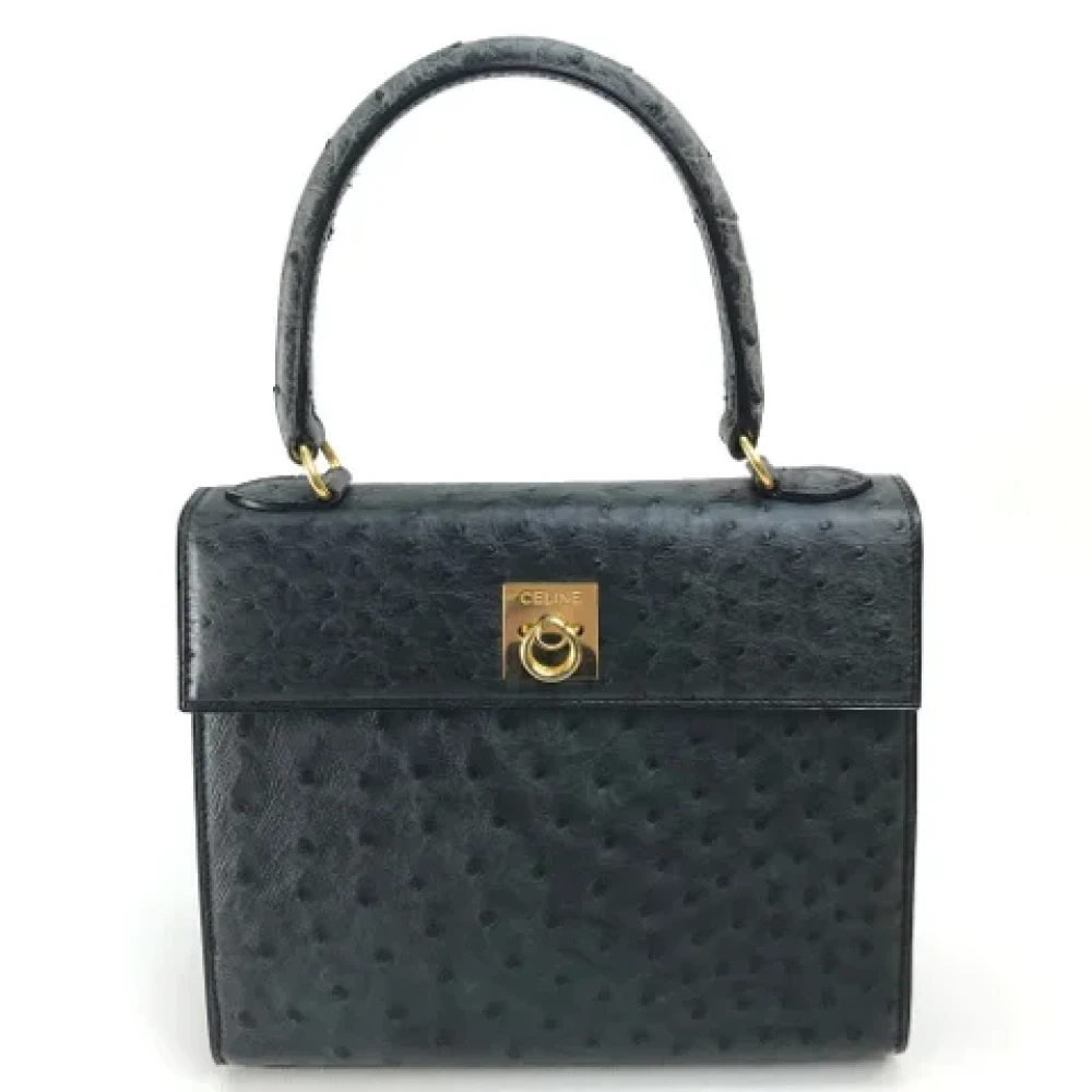 Celine Vintage Pre-owned Fabric handbags Black Dames