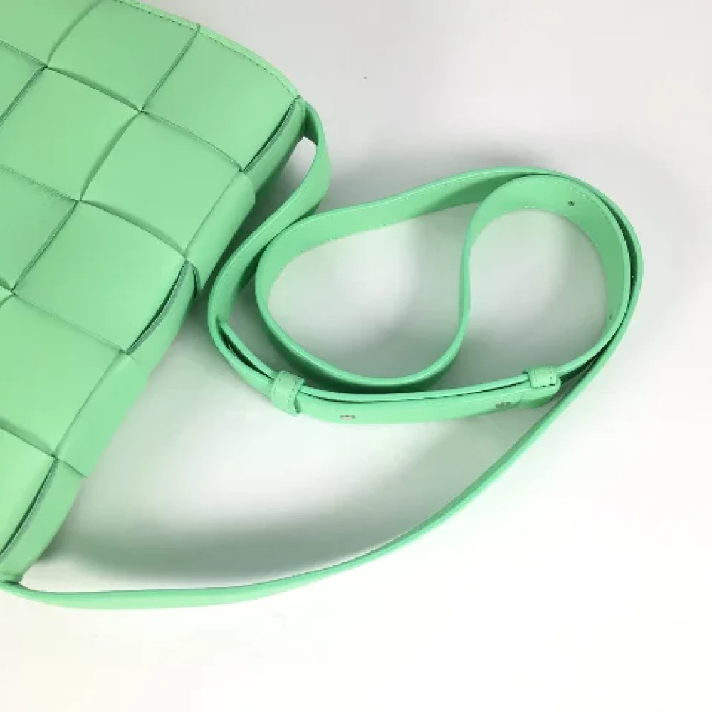 Bottega Veneta Vintage Pre-owned Leather shoulder-bags Green Dames