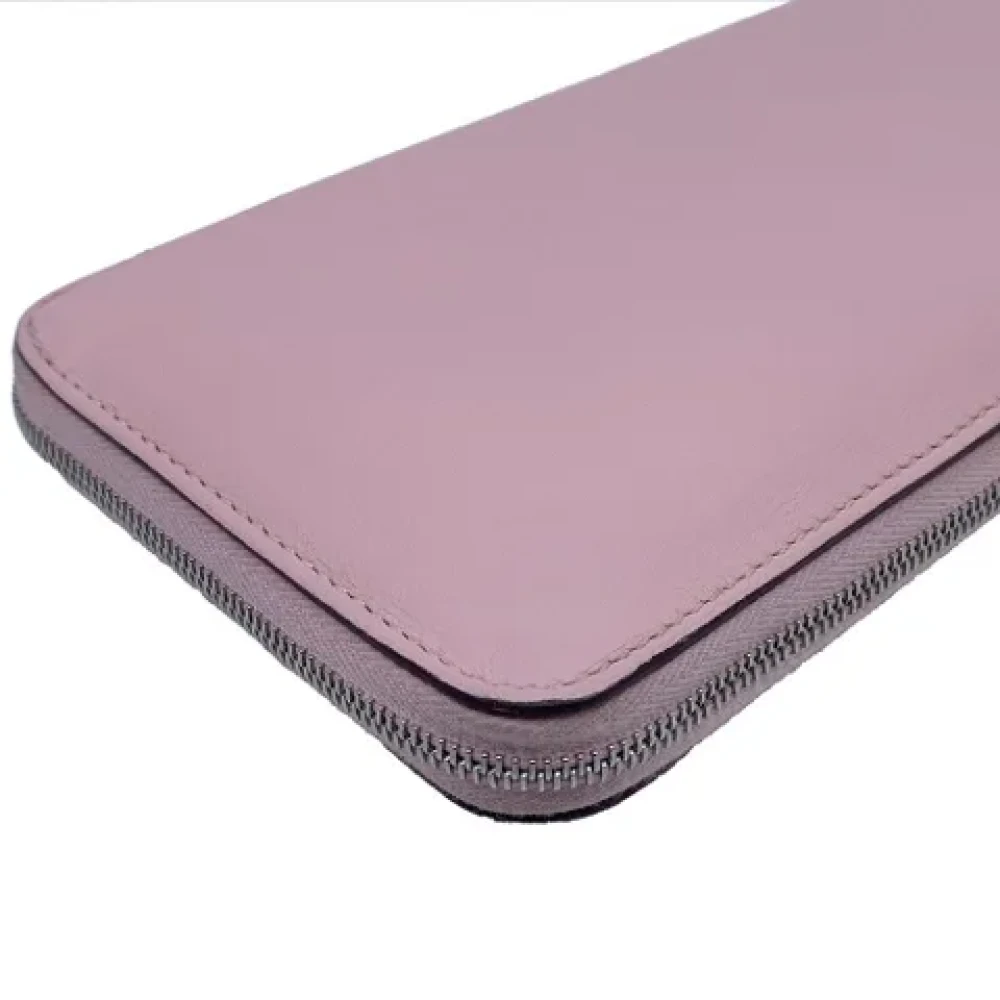 Hermès Vintage Pre-owned Canvas wallets Pink Dames