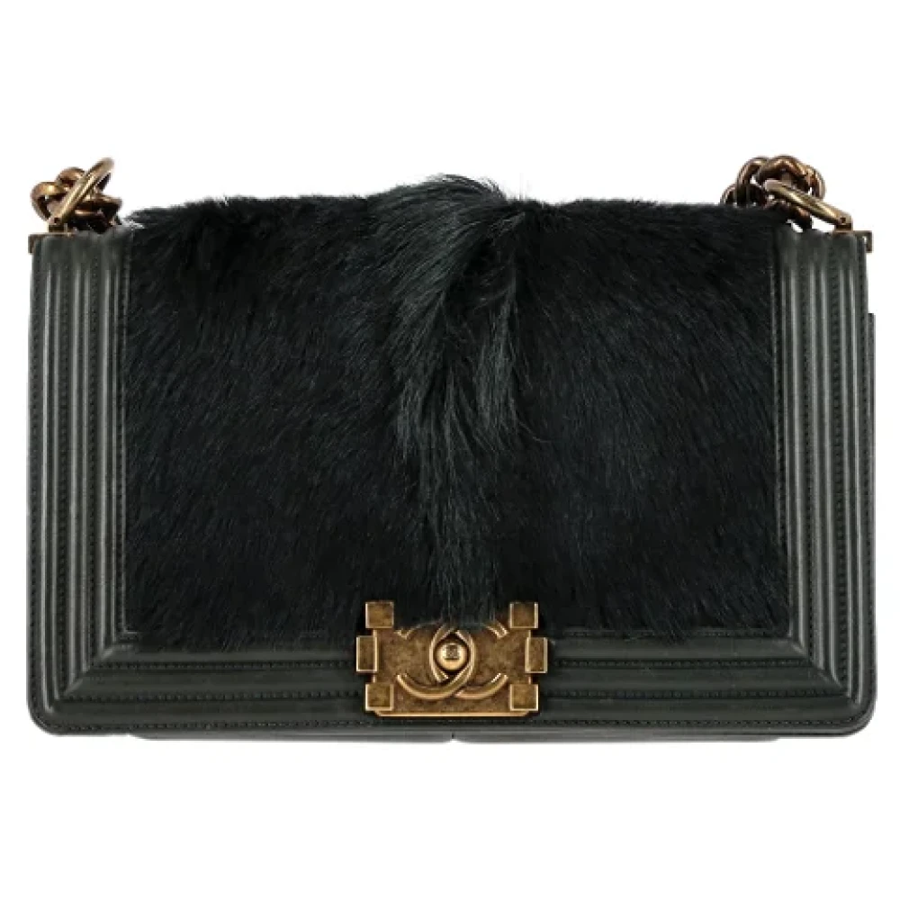 Chanel Vintage Pre-owned Leather crossbody-bags Green Dames