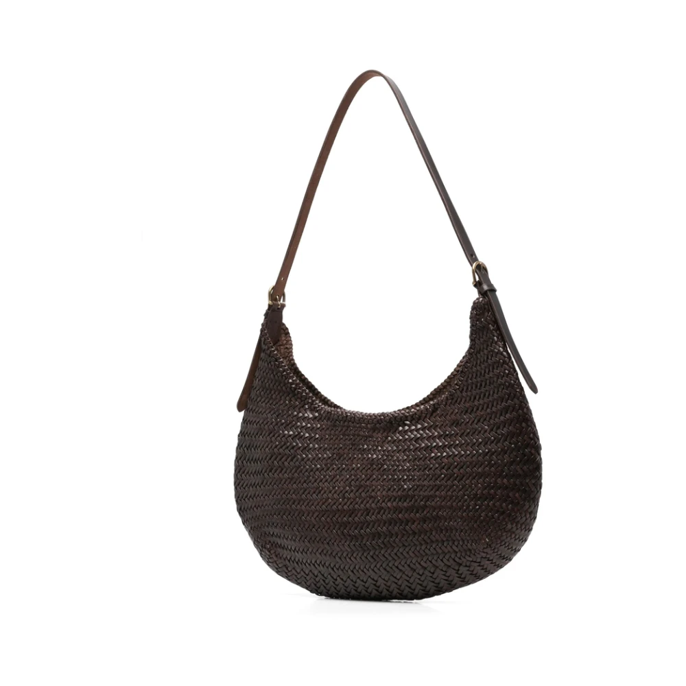 Dragon Diffusion Bruin Chocolade Schoudertas Drukknop Brown Dames