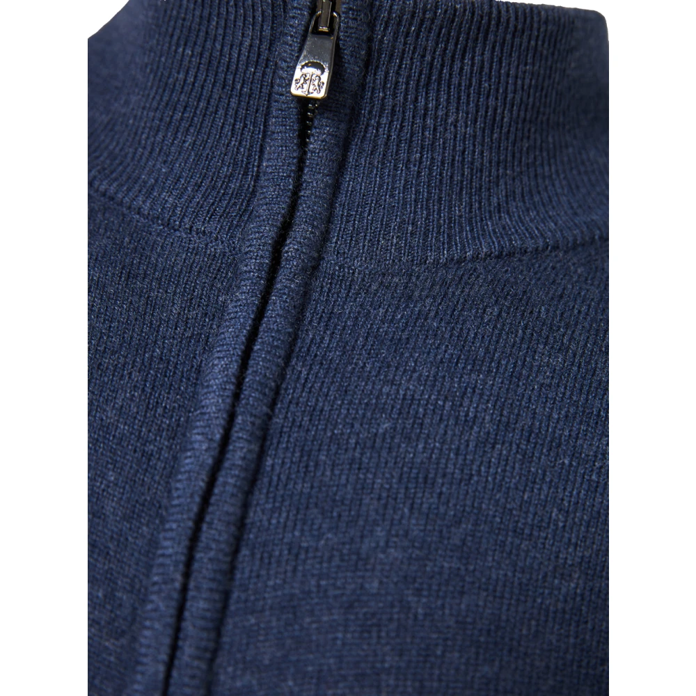 Corneliani Luxe Wol Kasjmier Vest Blue Heren