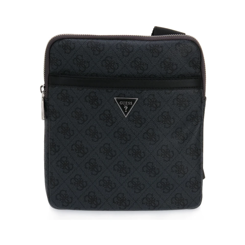 Guess Nero Borsa Piatta Vezzola Eco - Immagine 2