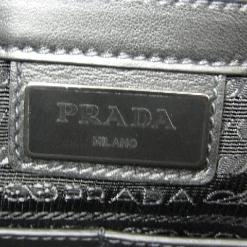 Prada Vintage Pre-owned Leather prada-bags Black Heren