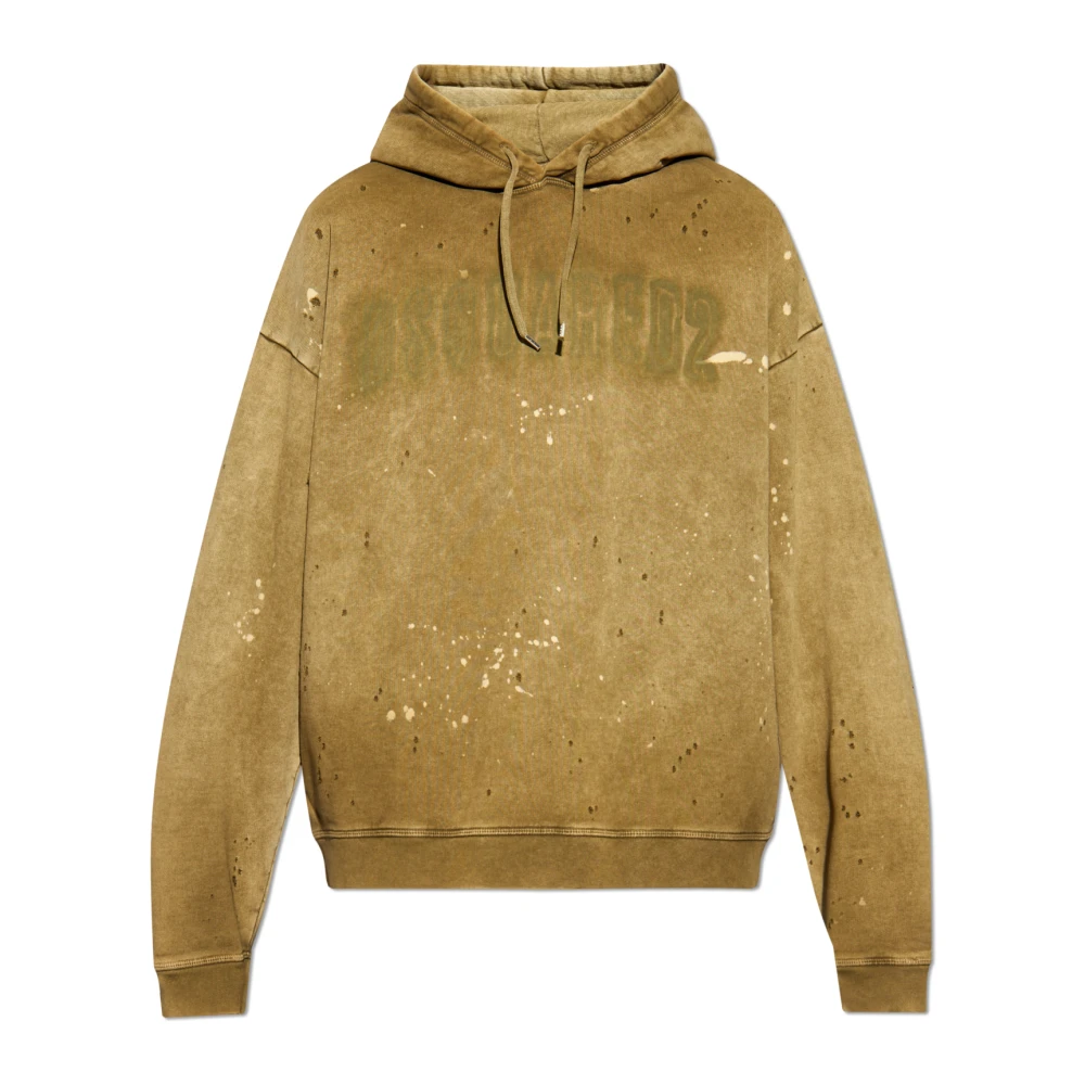 Dsquared2 Sweatshirt met een vintage effect Green Heren