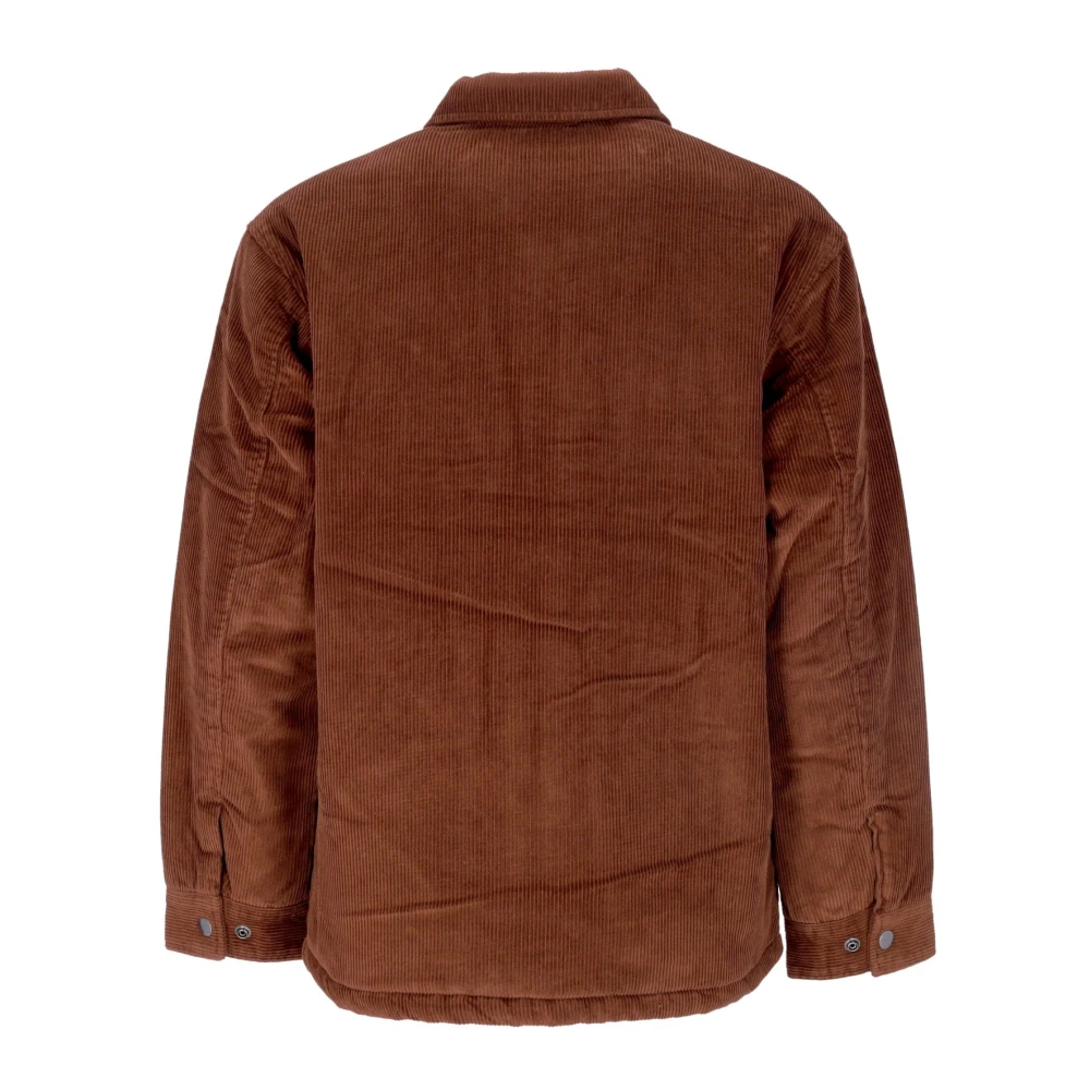 Obey Fluwelen Werkjas met Gewatteerd Interieur Brown Heren
