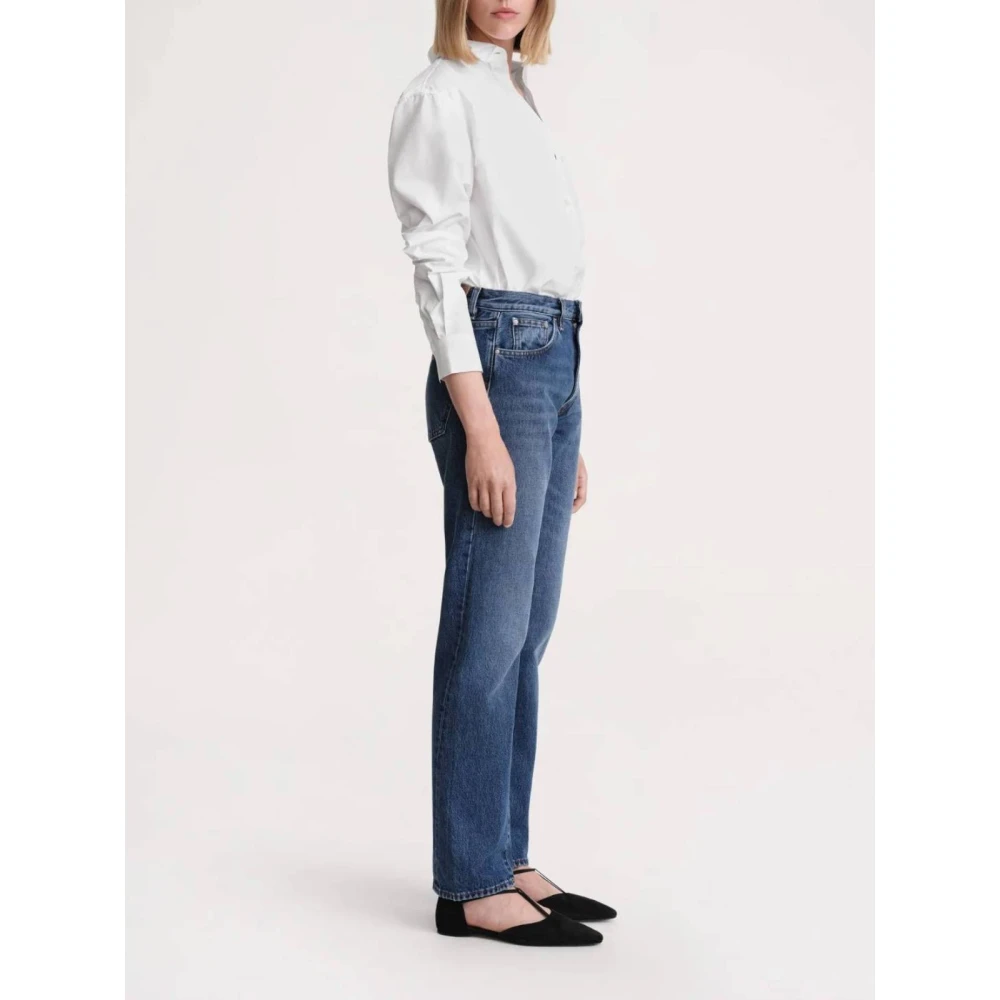 TotêMe Twisted Seam Denim Jeans Blue Dames