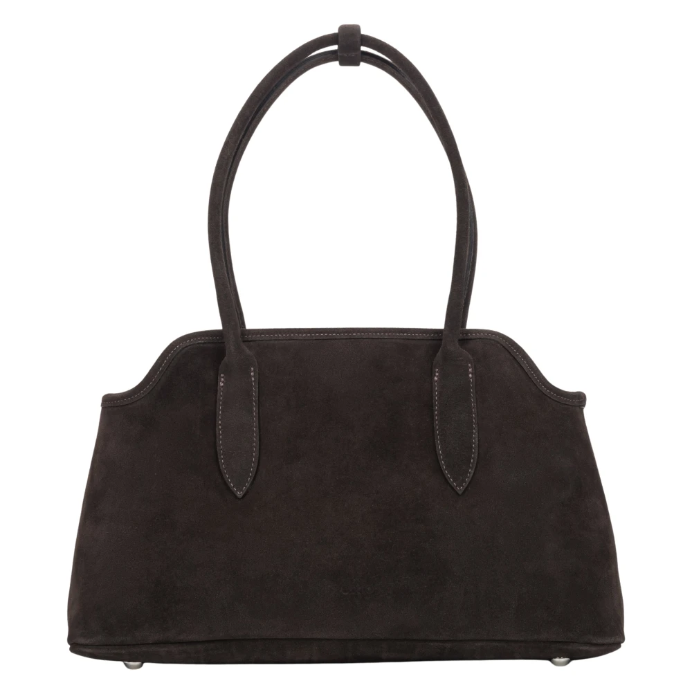 Estro Women's Brown Shoulder Bags, One Size, Saddle Shoulder Bag