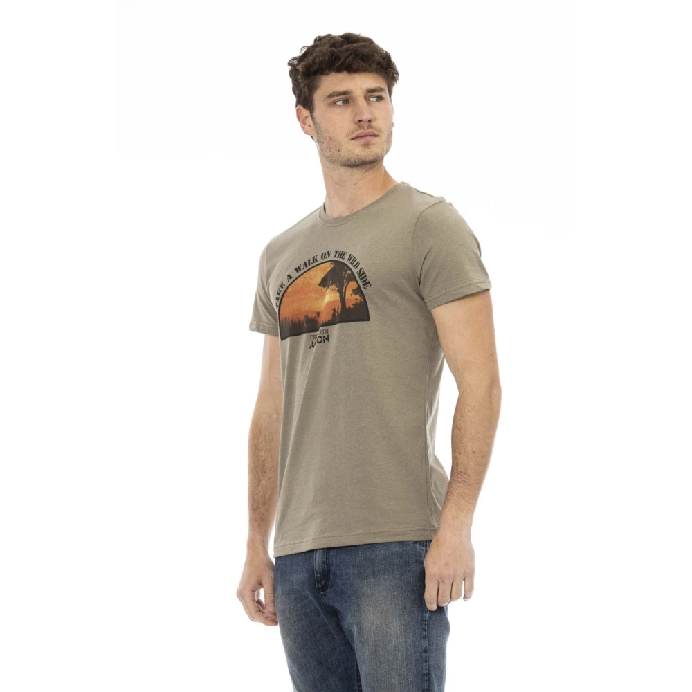 Trussardi Korte Mouw Ronde Hals T-shirt Green Heren