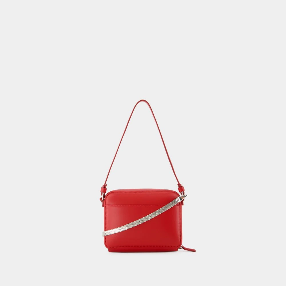 Courrèges Rode Leren Cloud Chained Tas Red Dames