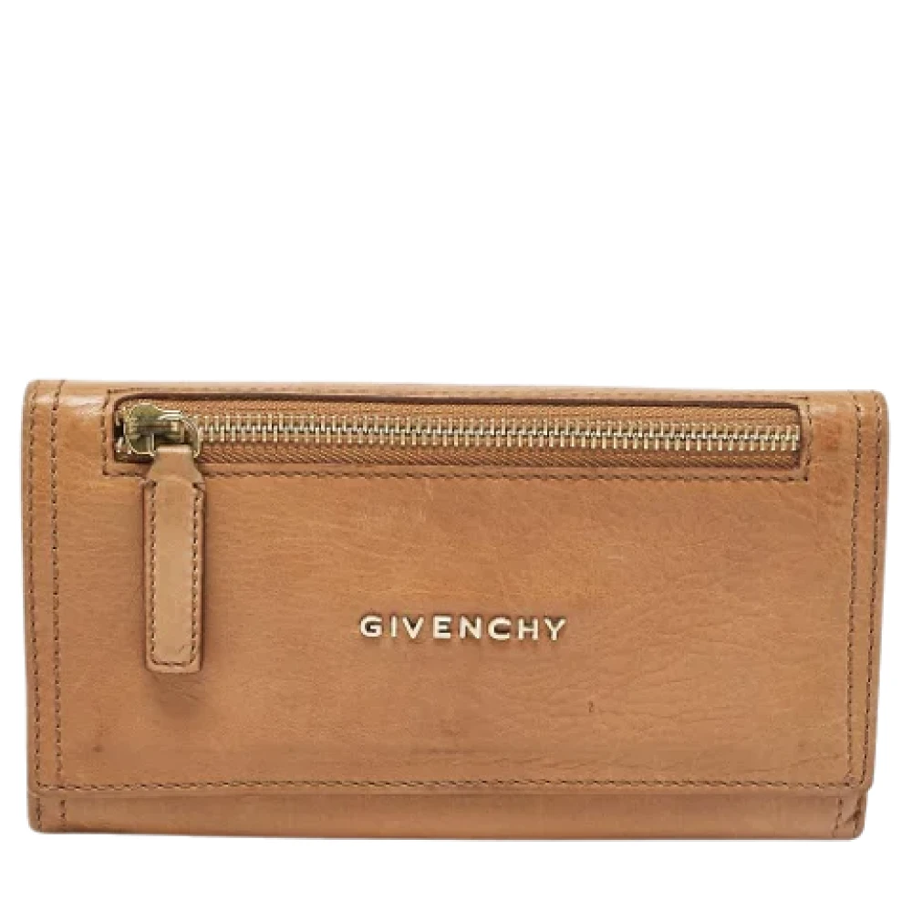 Givenchy Pre-owned Leather wallets Brown Dames