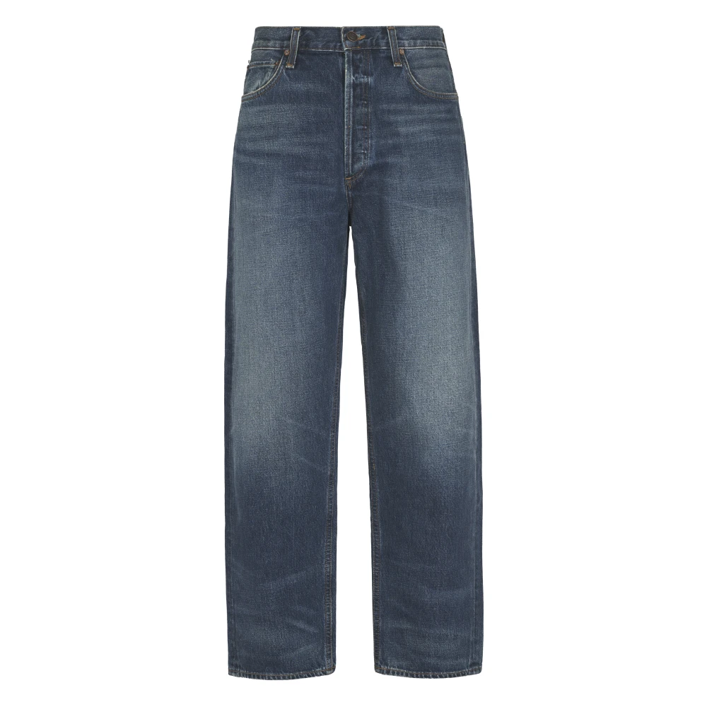Agolde Blue Stylish Trousers For Women - Male - Straight Fit Jeans - W30 - Jeans