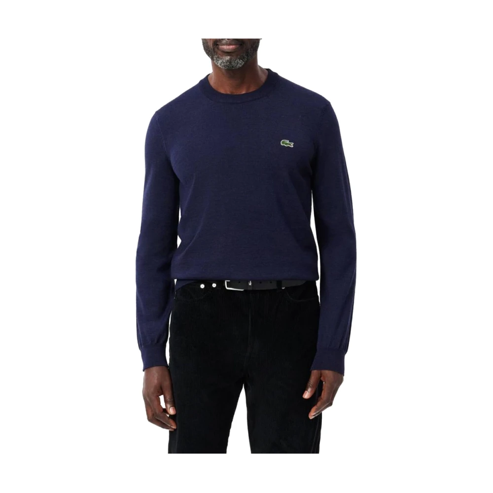 Lacoste Blauwe Trui Klassieke Stijl Blue Heren