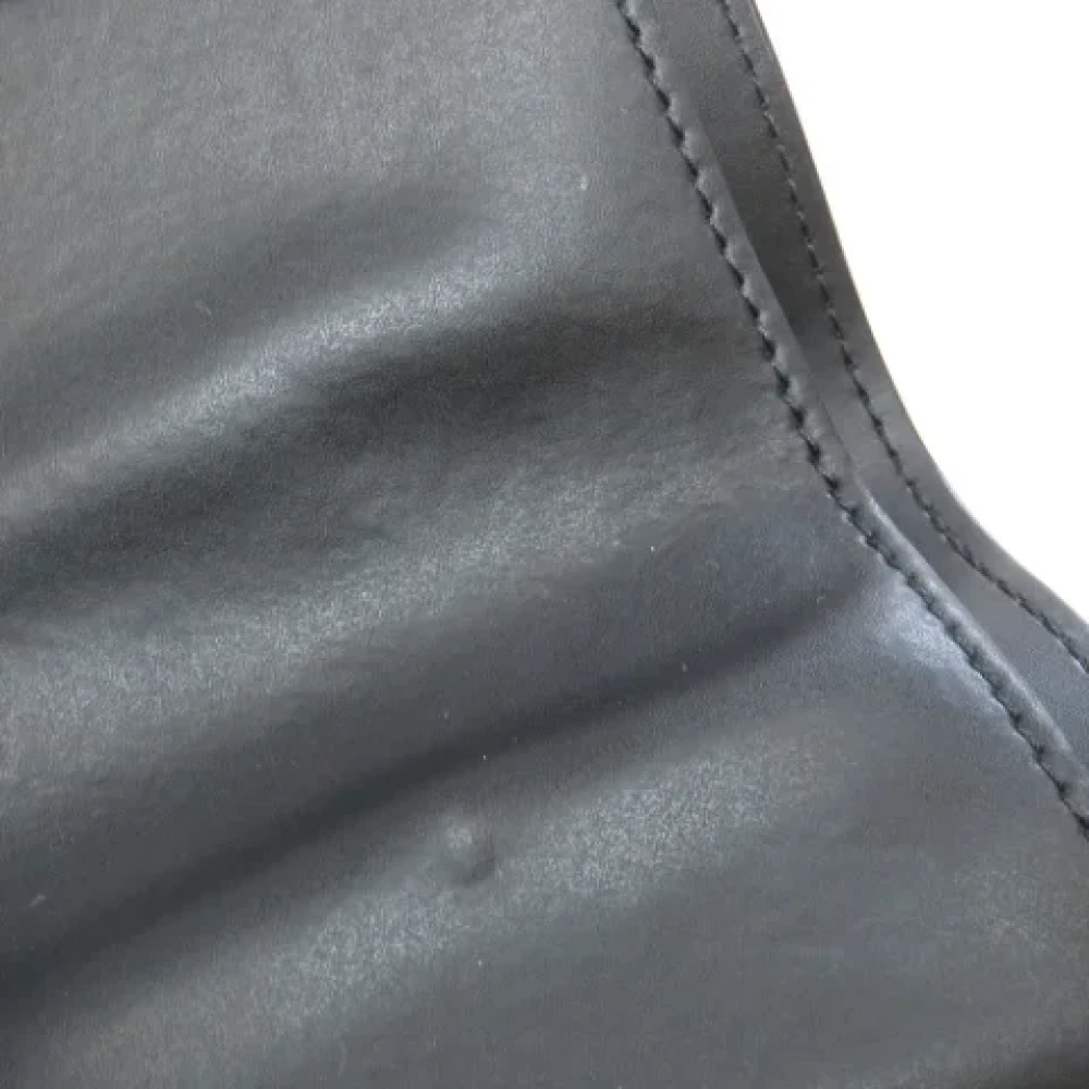 Valentino Vintage Pre-owned Leather wallets Black Dames