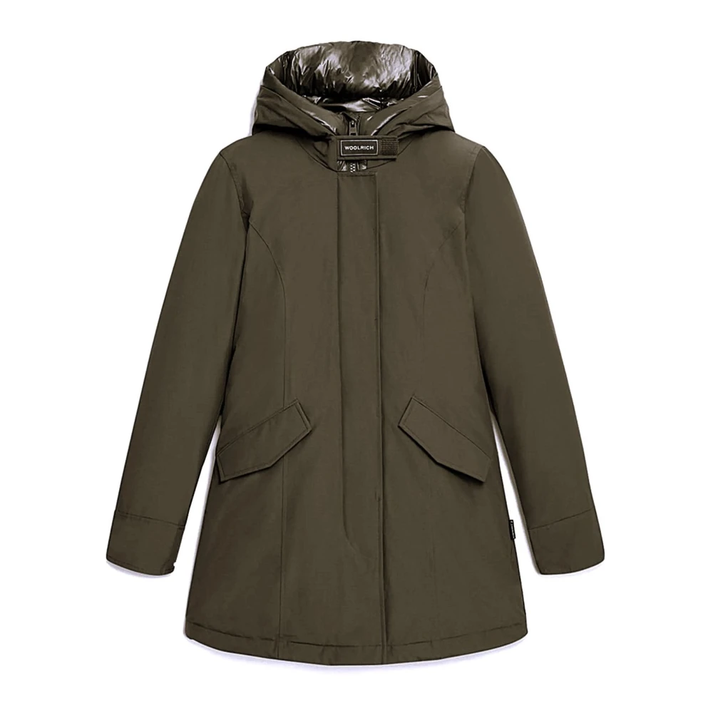 Woolrich Women's Green Parka - Parkas - M - Coats