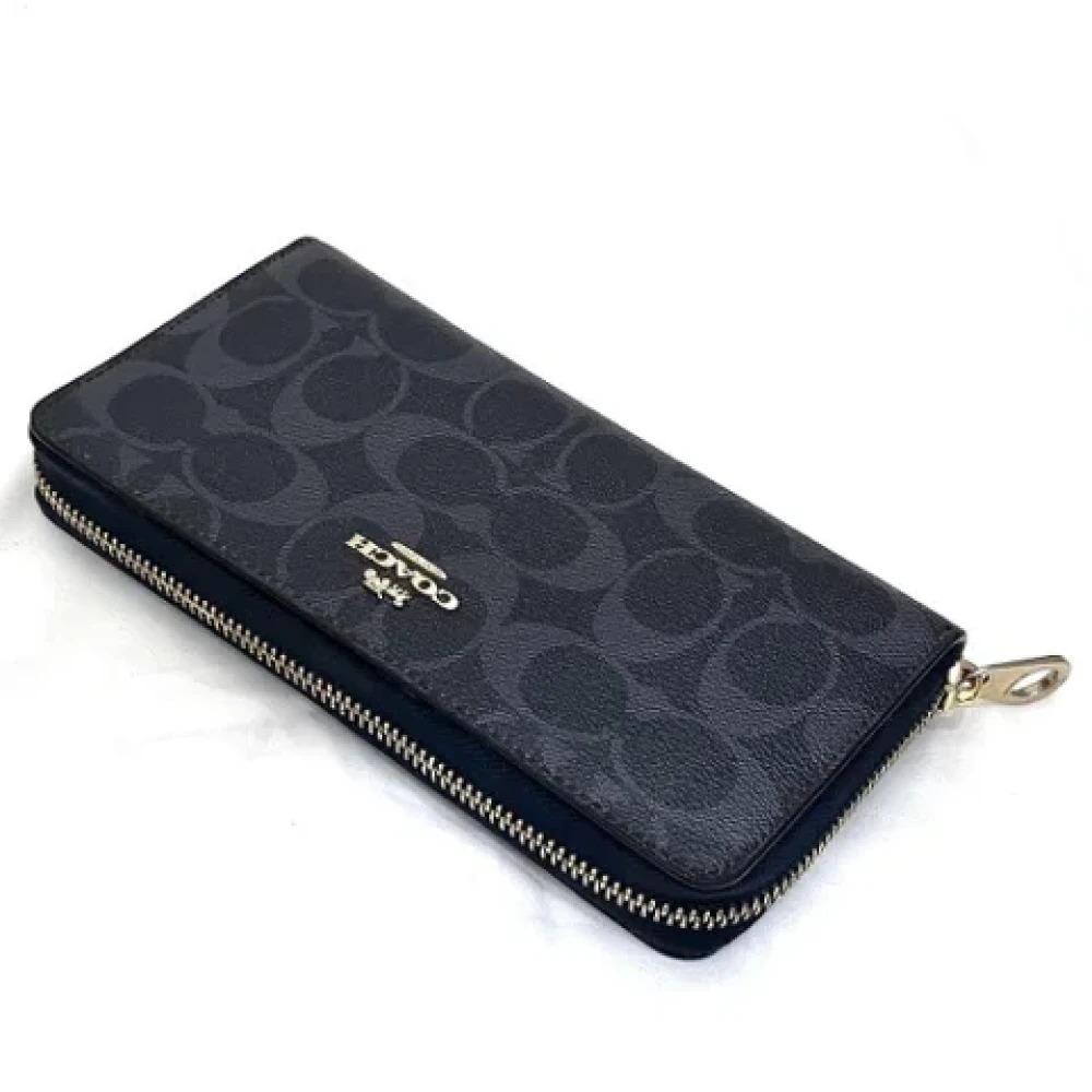 Coach Pre-owned Plastic wallets Blue Dames
