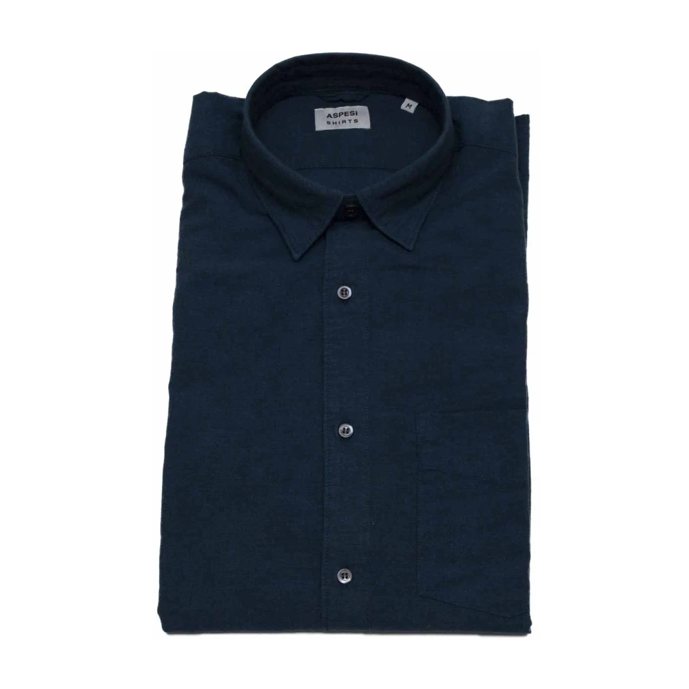 Aspesi Casual Polo Mouwloze Top Blue Heren