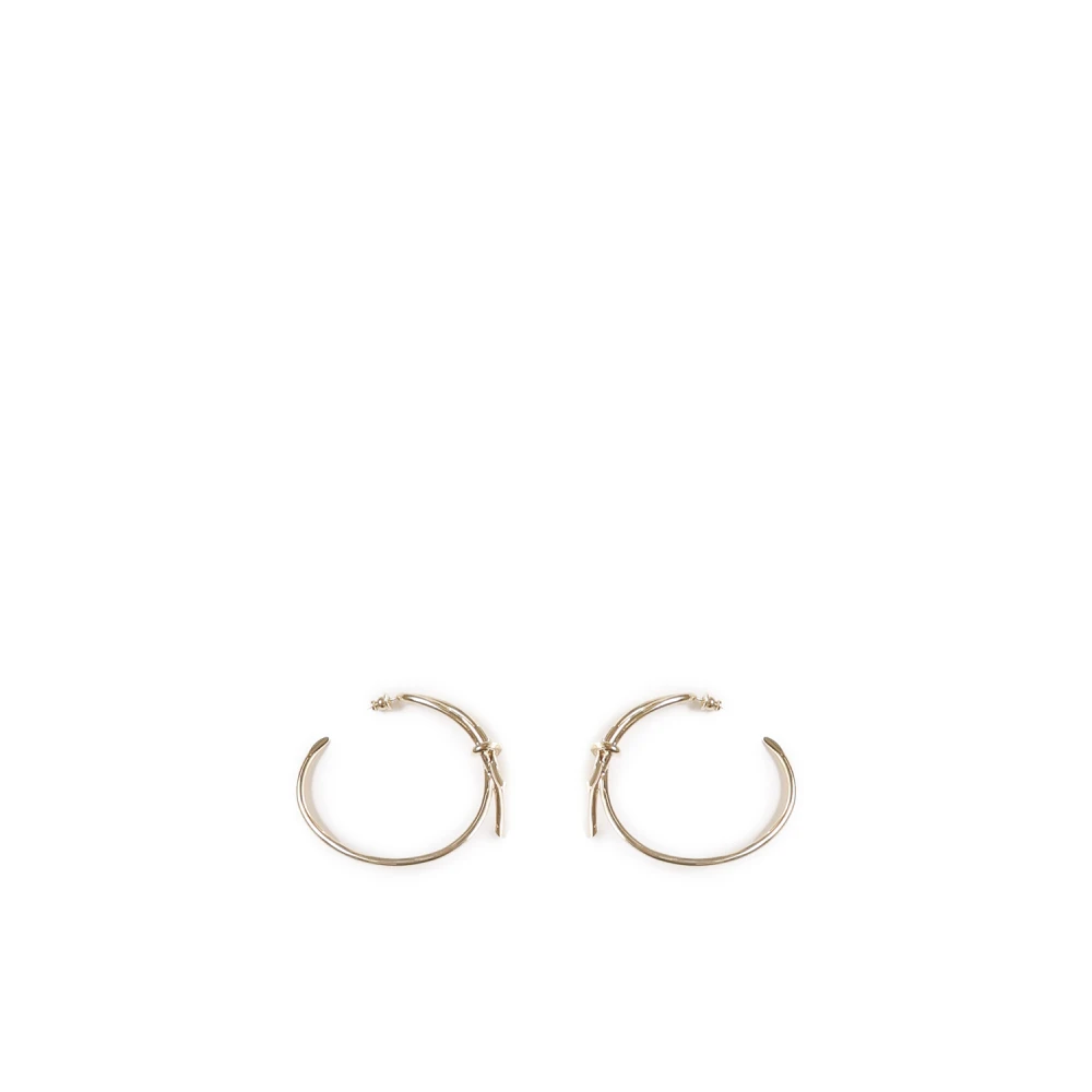 Ferragamo Women's Golden Knot Hoop Earrings