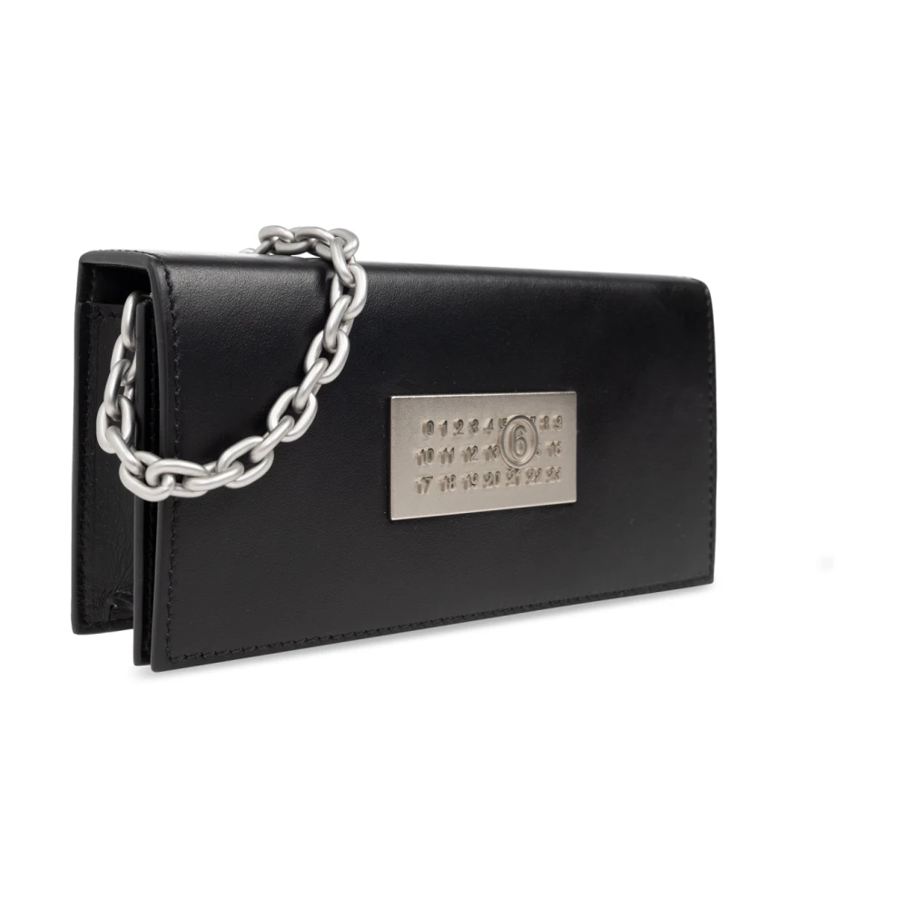 MM6 Maison Margiela Portemonnee aan ketting Black Dames