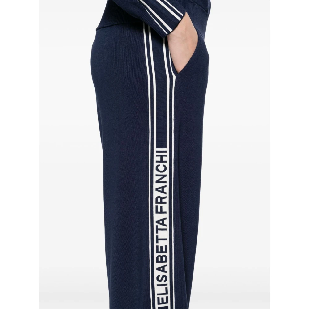 Elisabetta Franchi Stijlvolle Broek voor Vrouwen Blue Dames