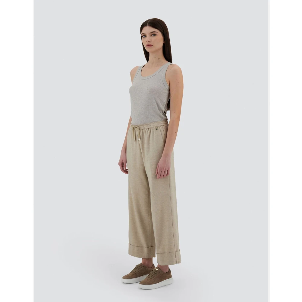 Herno Flanellen Resort Broek Beige Dames