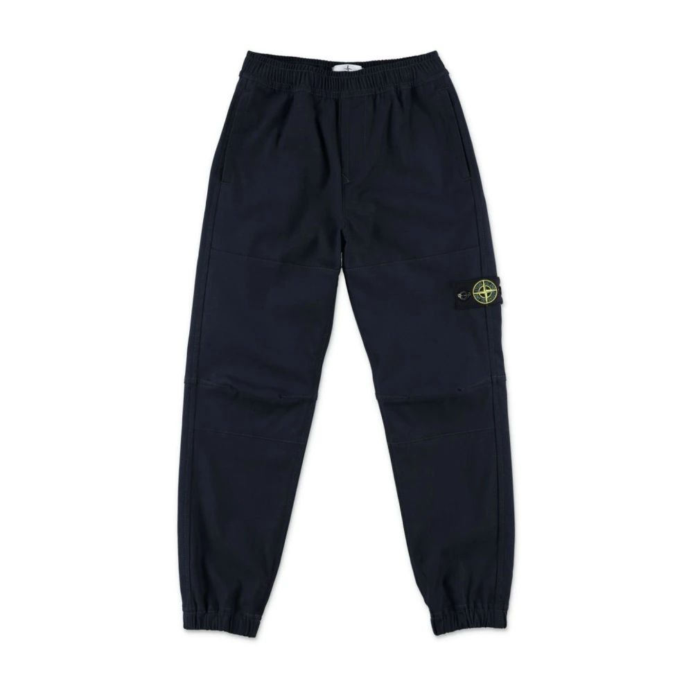 Stone Island Blue Sweatpants, Male, 8 Y, Loose Joggers