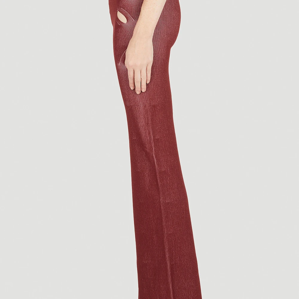 Dion Lee Gebreide Broek met Uitsparingen Red Dames