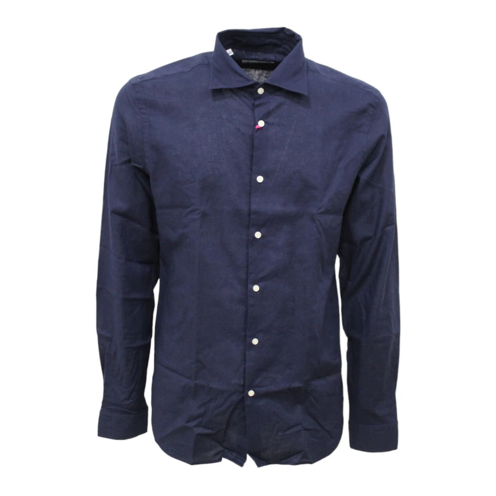 Manuel Ritz Lange mouwen overhemd Blue Heren