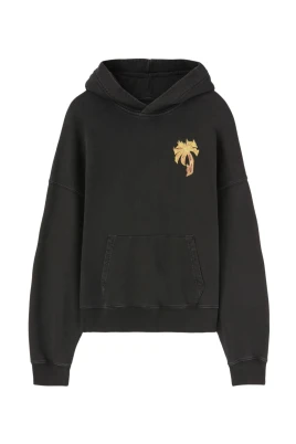 Svart Gothic Logo Sweatshirt