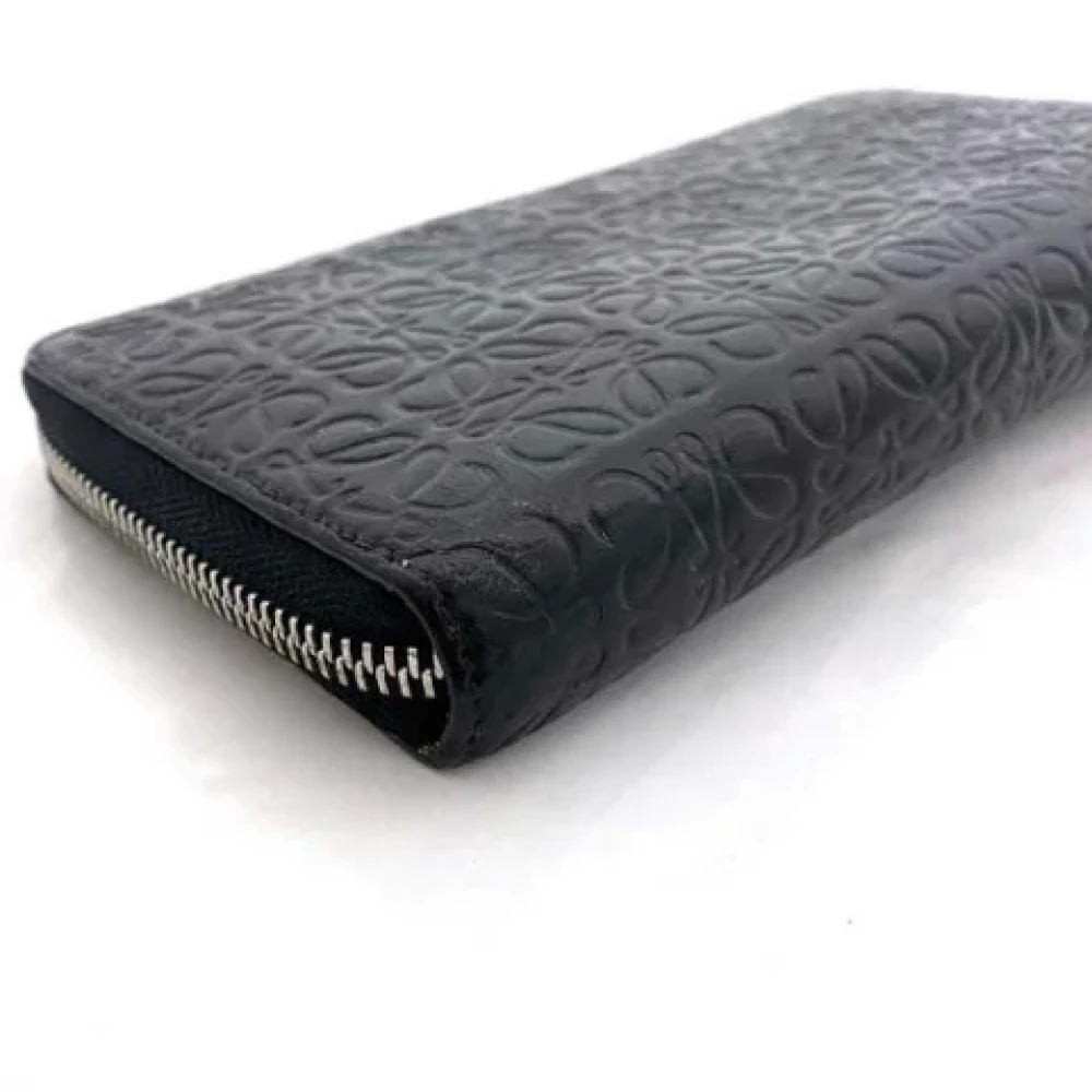 Loewe Pre-owned Leather wallets Black Dames