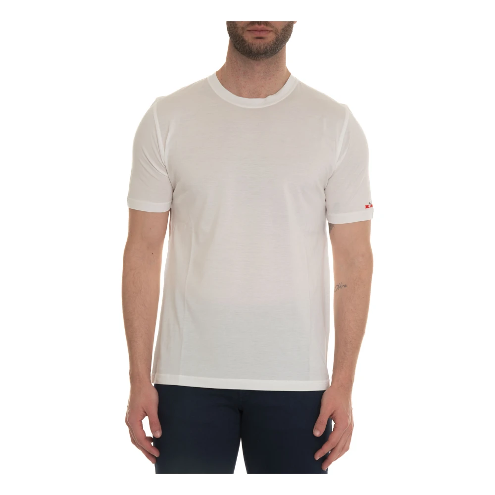 Kiton - Tops > T-Shirts - White - Kiton - Modalova