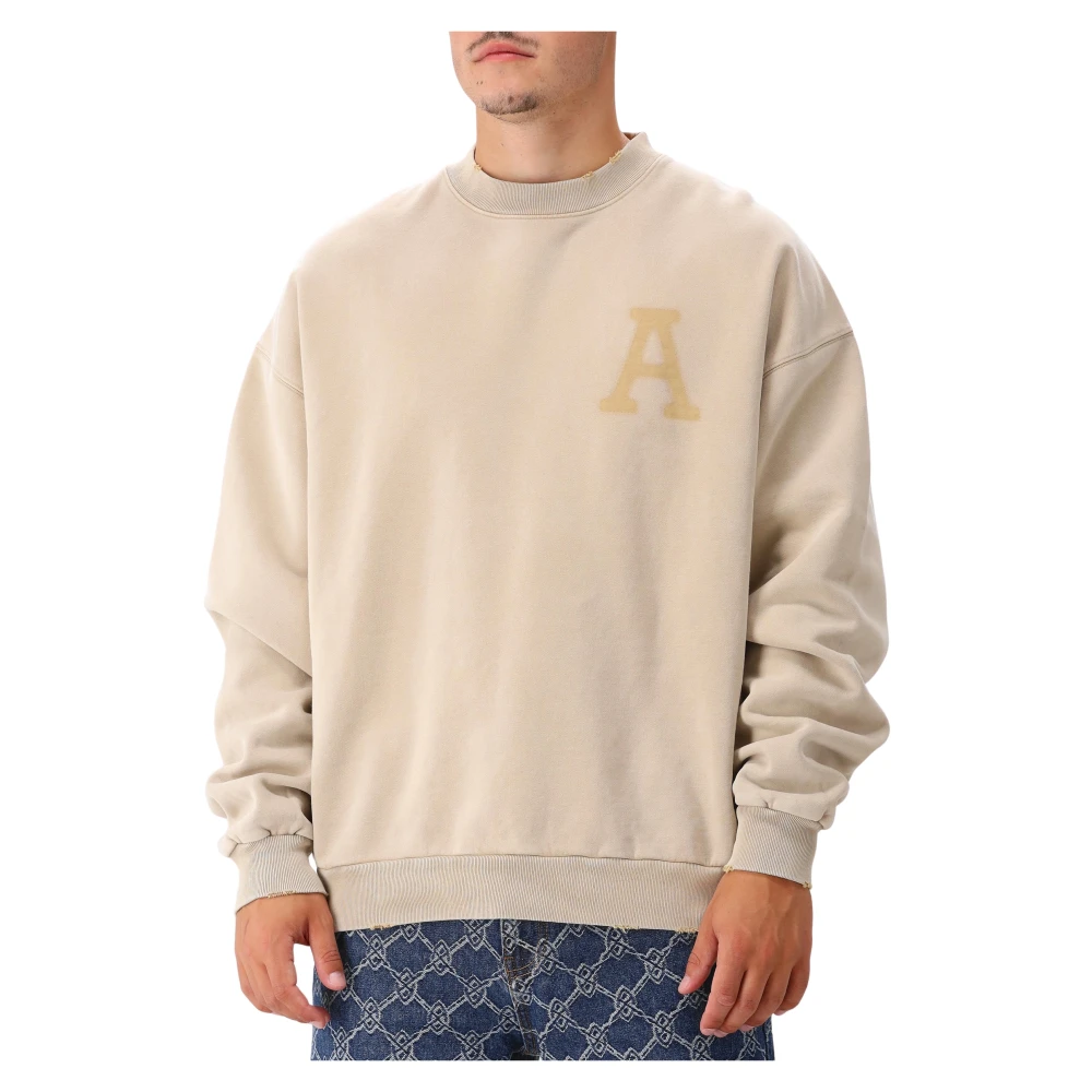 Axel Arigato Sliten Kamel Sweatshirt Vinter Must-Have Beige, Herr