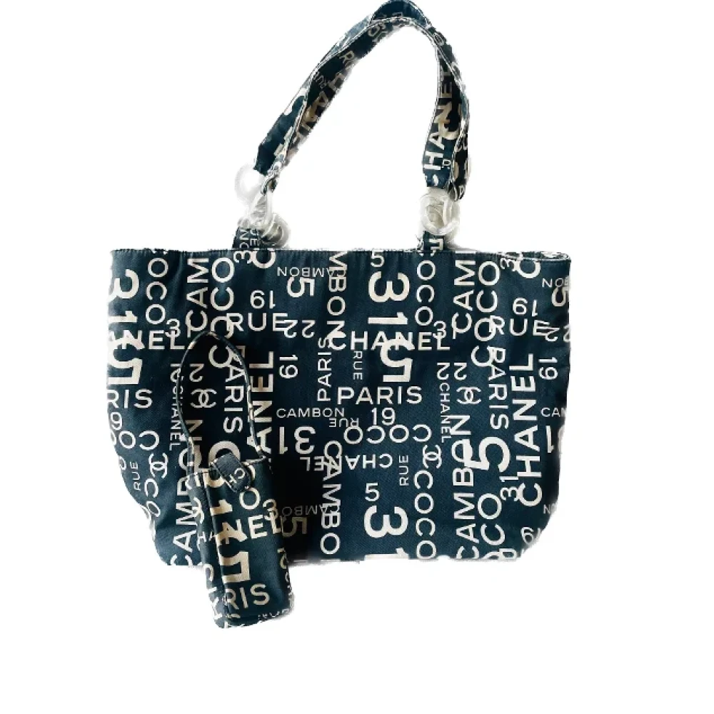 Chanel Vintage Pre-owned Canvas chanel-bags Black Dames
