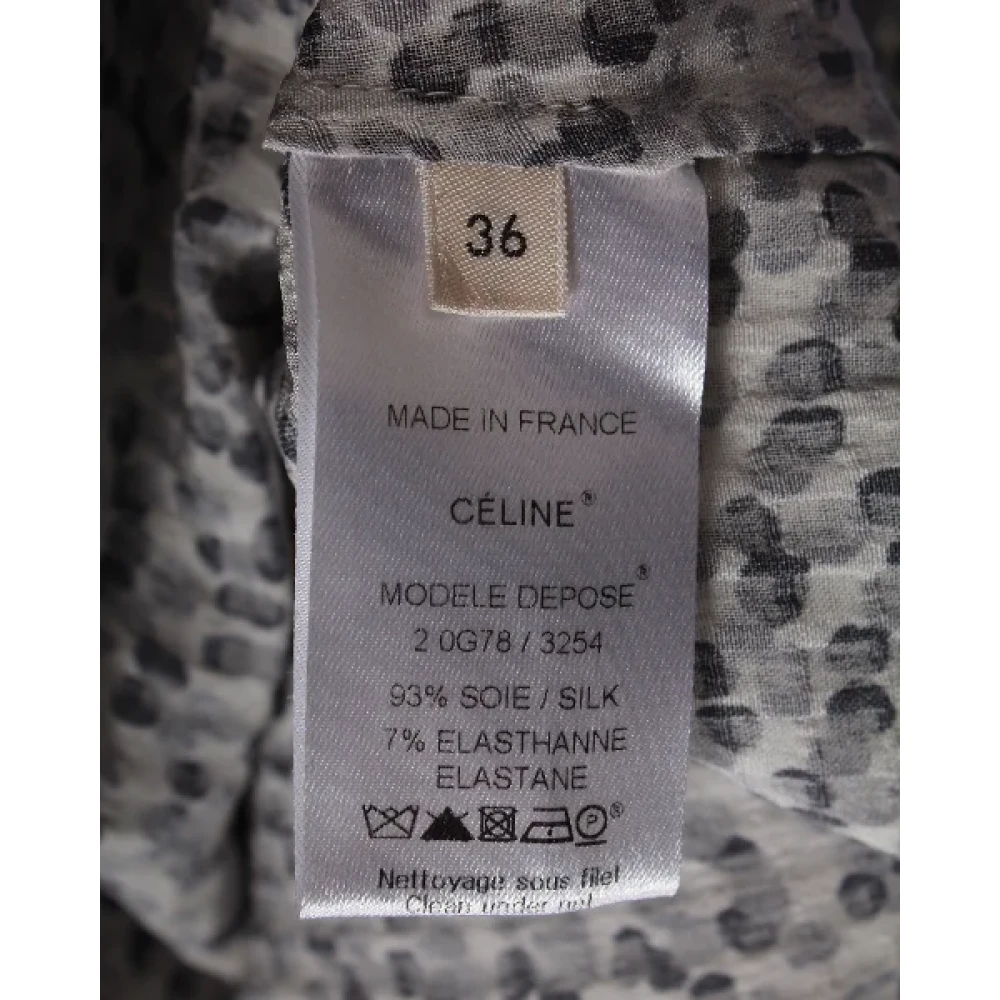 Celine Vintage Pre-owned Silk tops Multicolor Dames