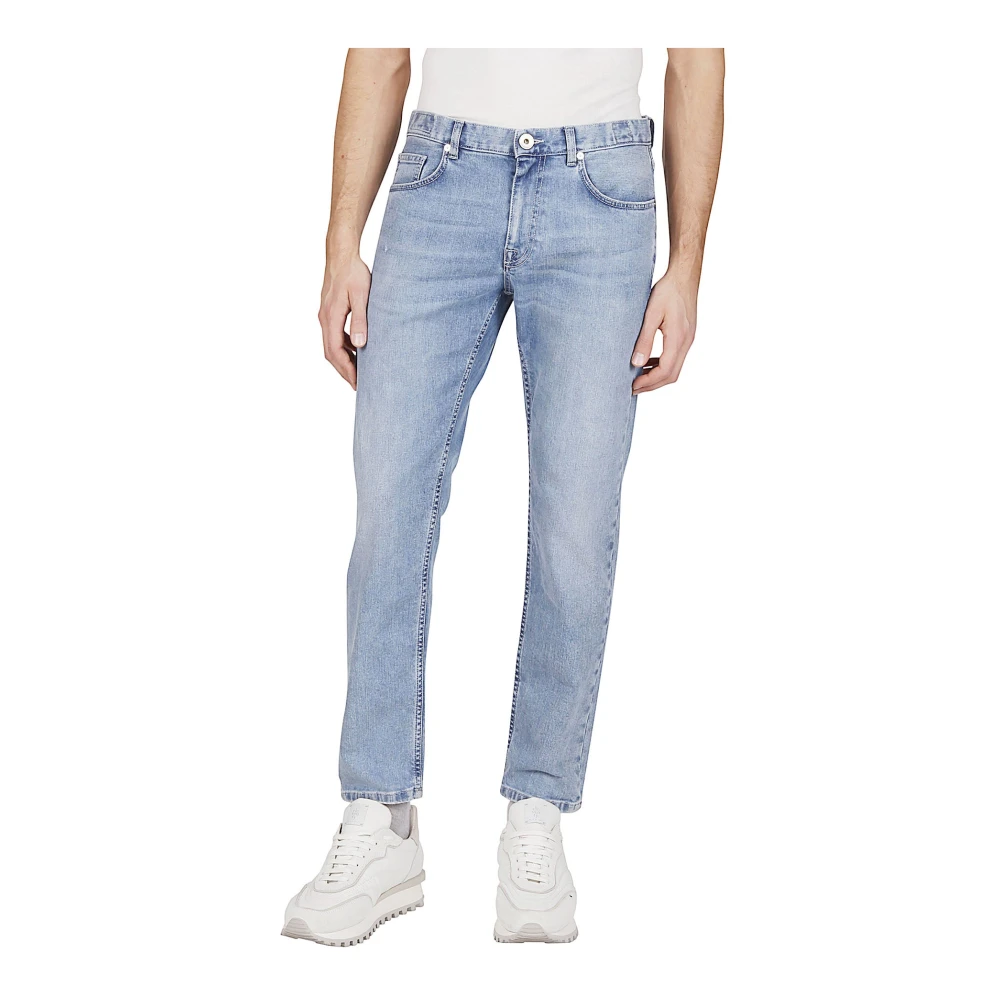 Eleventy Stretchkatoenen denim broek Blue Heren