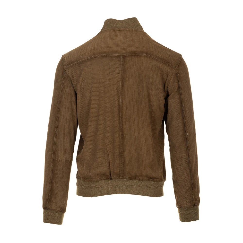 The Jack Leathers Quentin Leren Jas Brown Heren