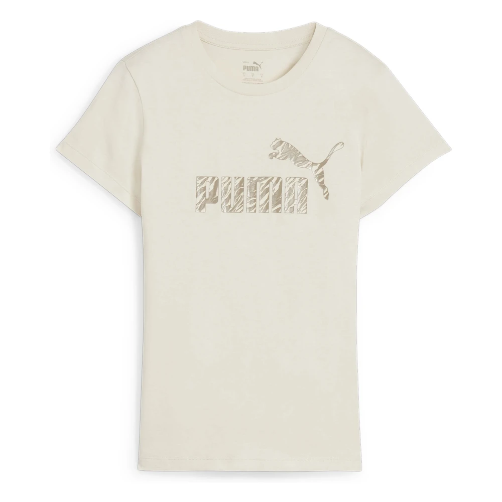 Puma Ess+ Dieren T-shirt Beige Dames