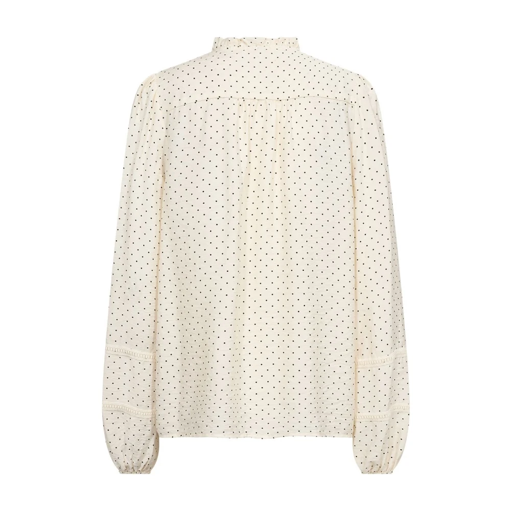 Soyaconcept Blouse met ruches en ballonmouwen White Dames