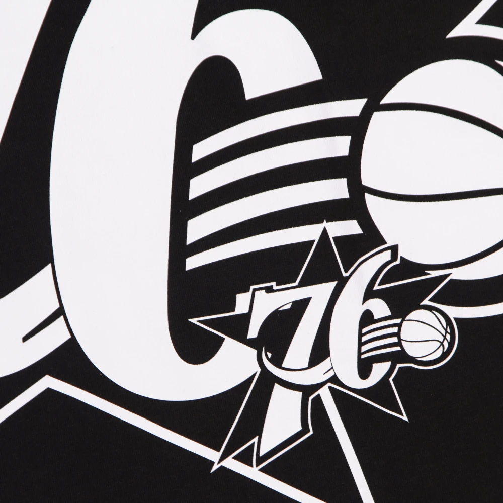 Mitchell & Ness NBA Big Face Tee Zwart Black Heren