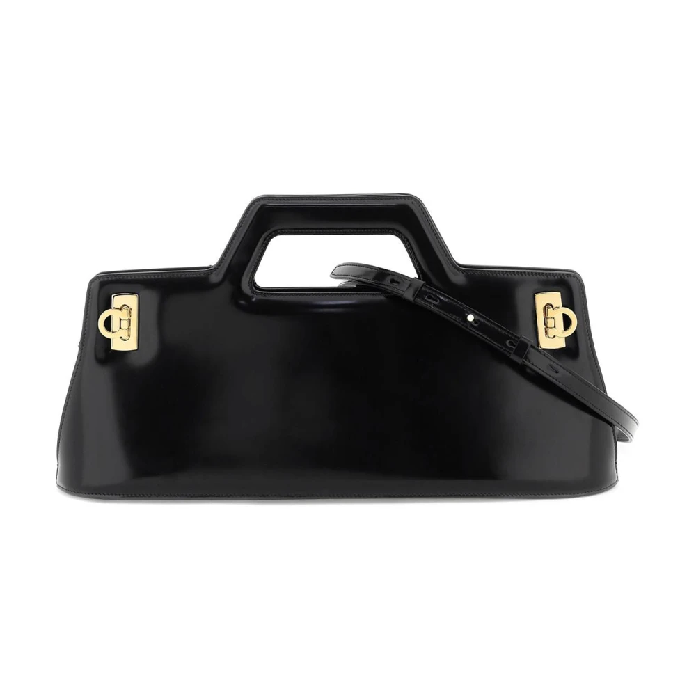 Salvatore Ferragamo Wanda Handtas van Ferragamo Black Dames