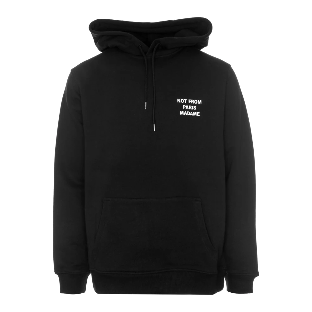 Drole de Monsieur Statement Print Hoodie Black Heren