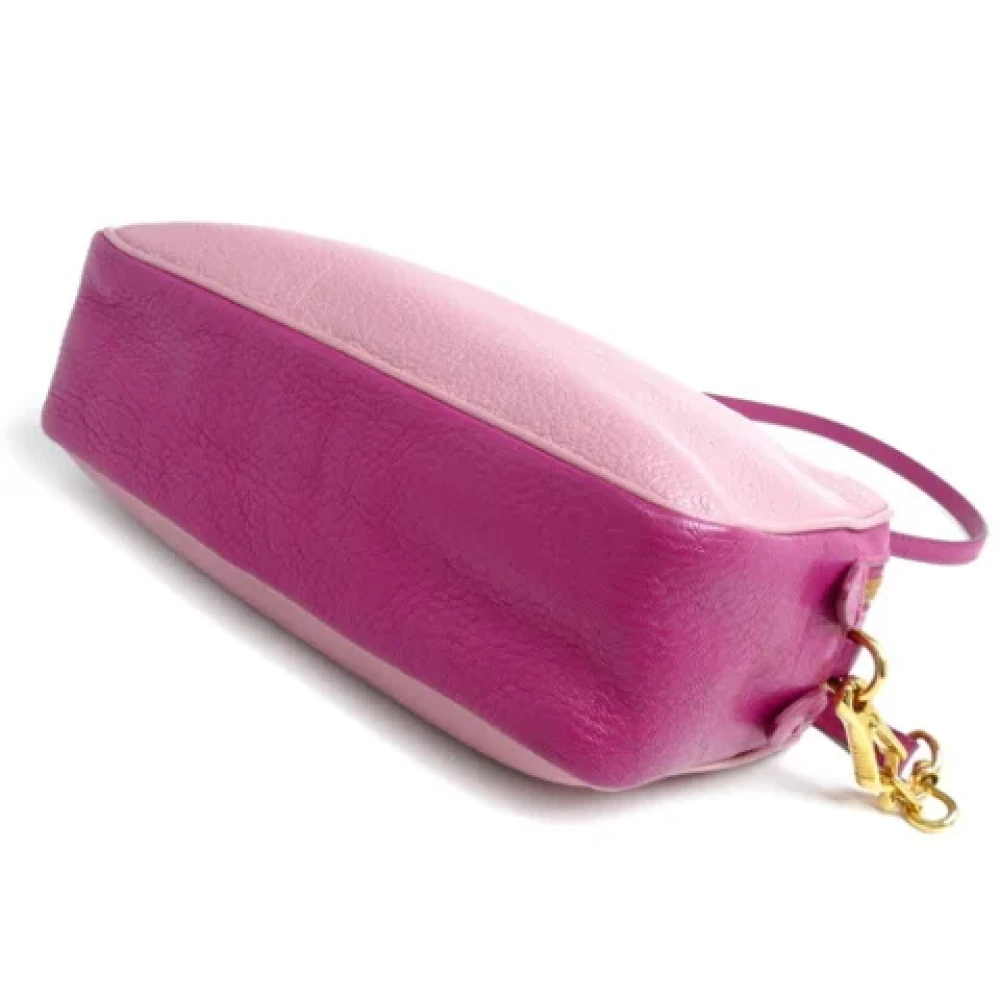Miu Pre-owned Leather shoulder-bags Pink Dames