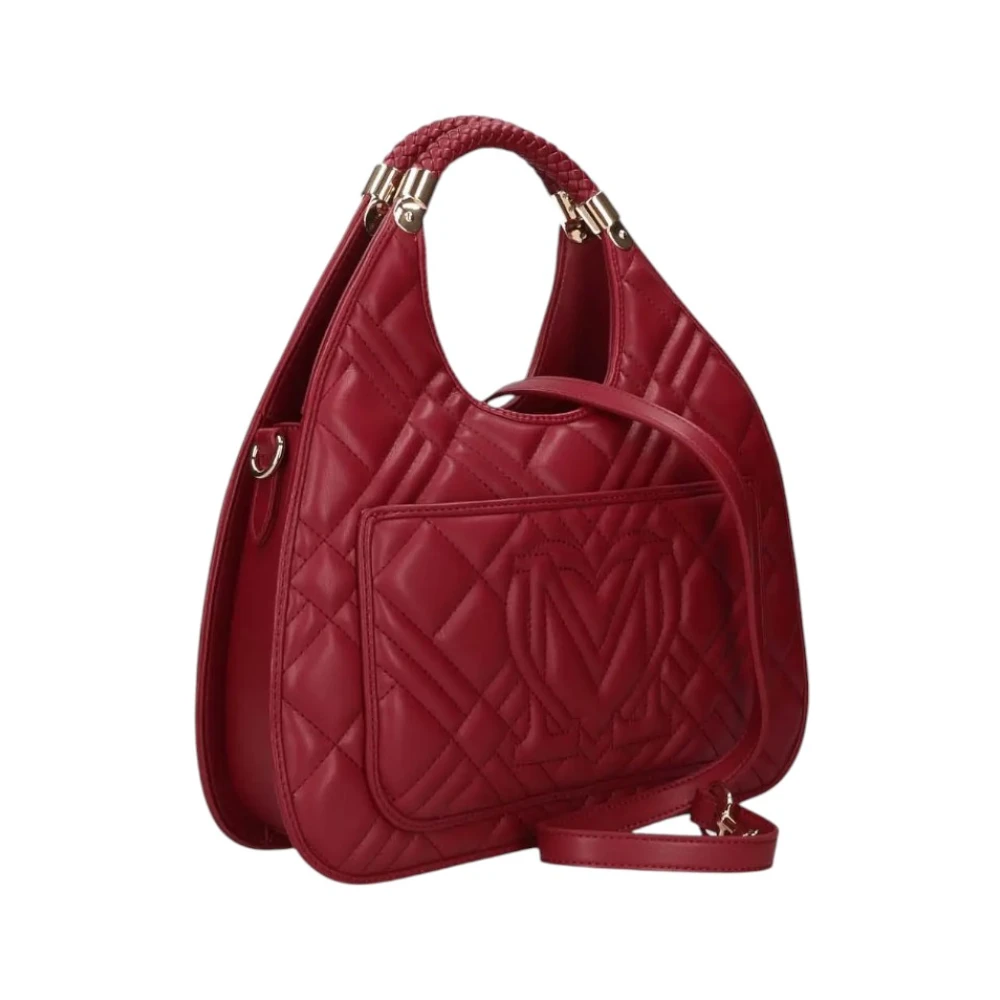 Love Moschino Stijlvolle dameshandtas van synthetisch leer Red Dames