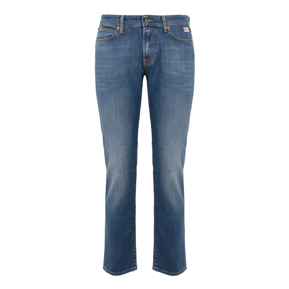 Roy Roger's Denim Slim Jeans voor Mannen Blue Heren