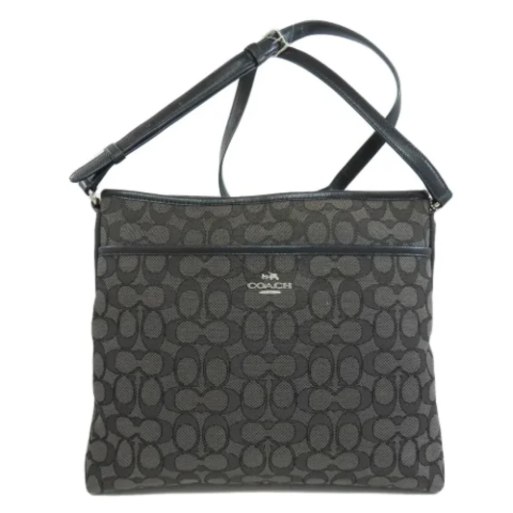 Coach Pre-owned Canvas shoulder-bags Black Dames
