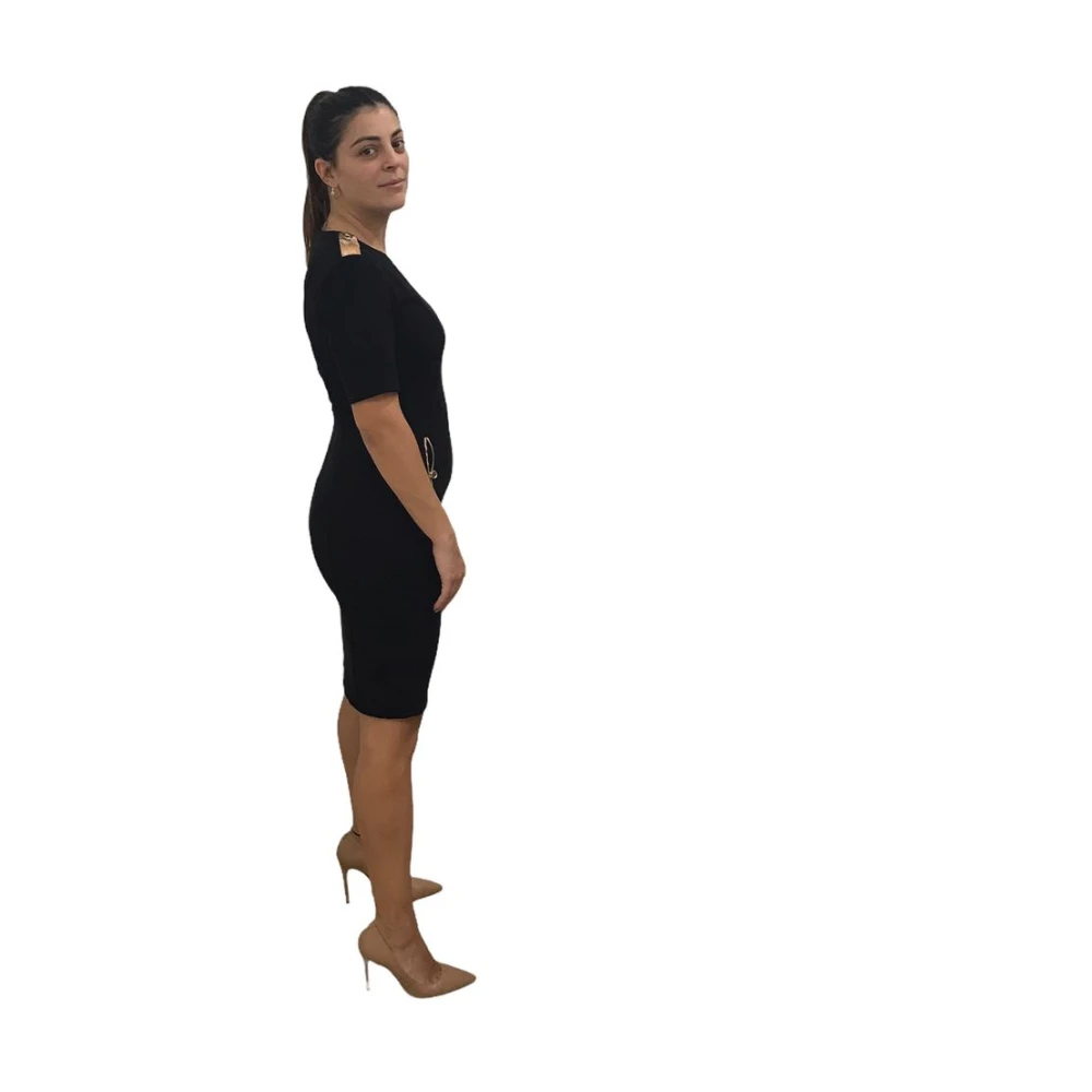 Alviero Martini 1a Classe Knielange Jurk Black Dames