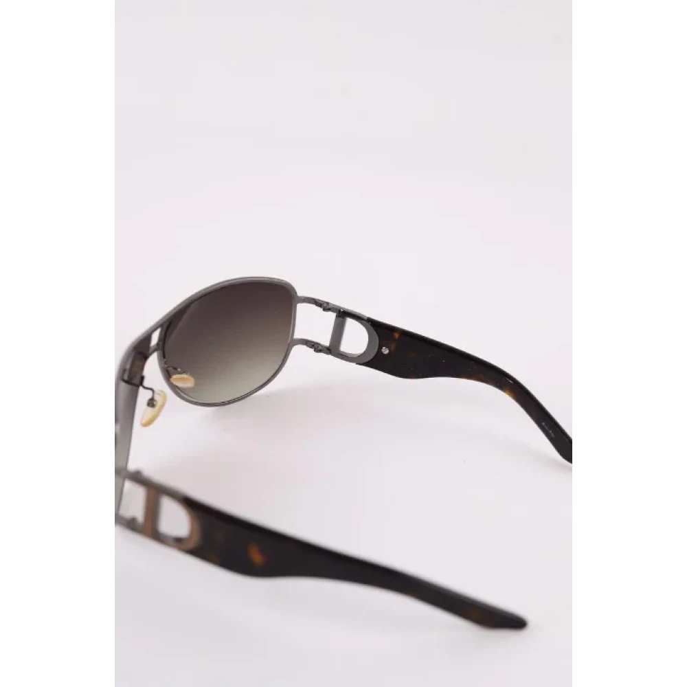 Dior Vintage Pre-owned Fabric sunglasses Brown Dames