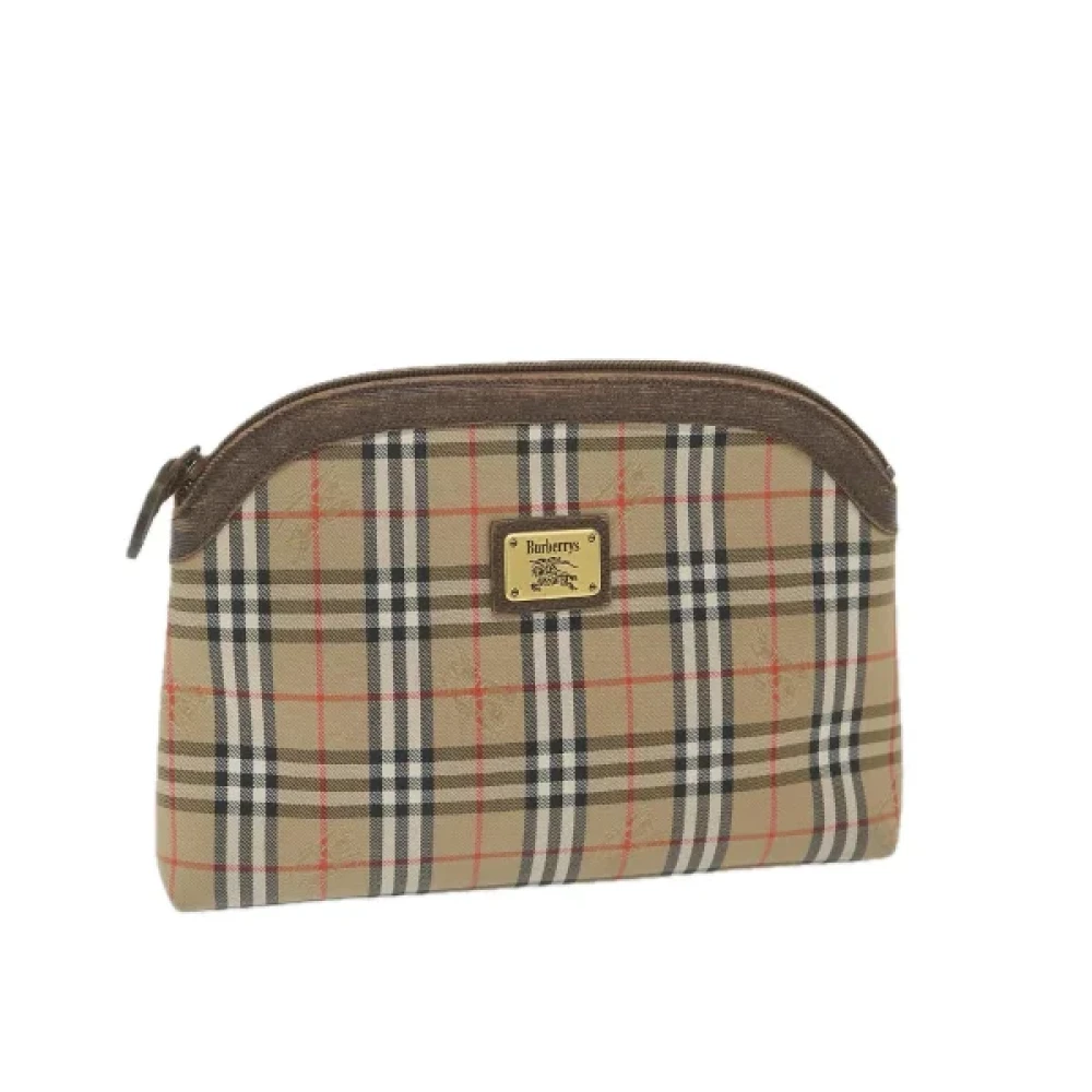Burberry Vintage Pre-owned Fabric clutches Brown Dames